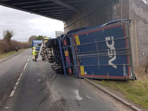 lorry hits bridge today